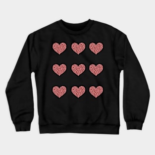 Glitter heart sticker Crewneck Sweatshirt